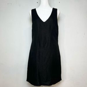 Banana Republic black linen shift dress size 4